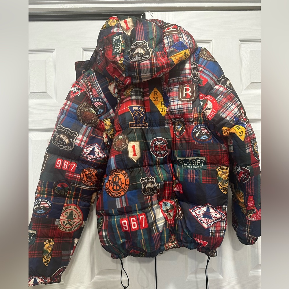 Ralph Lauren Multicolor Plaid Men Puffer Jacket - Picture 2 of 3